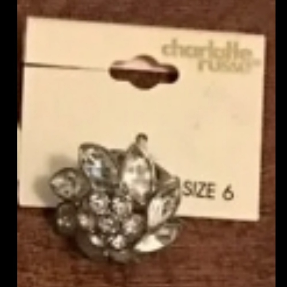 Charlotte Russe Silver Color Ring 6
